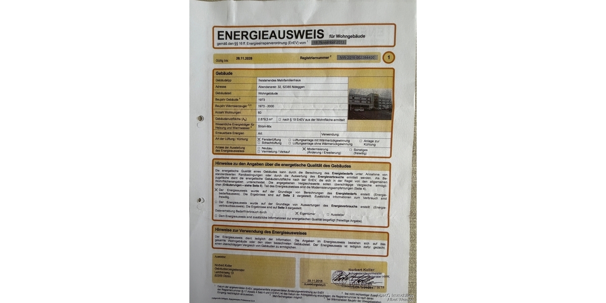 Energiepass Seite 1